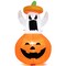 Inflatable Halloween Ghost Decoration with Hat and Pumpkin Lantern